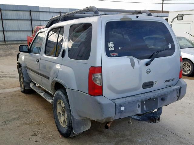 5N1ED28Y3YC557409 - 2000 NISSAN XTERRA SILVER photo 3