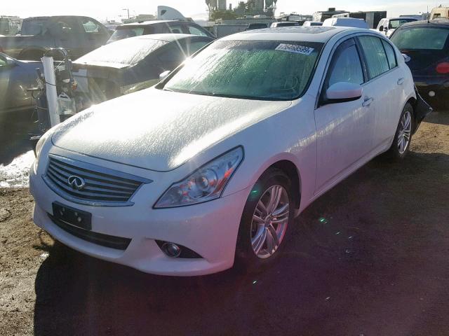 JN1CV6AR4BM400432 - 2011 INFINITI G37 WHITE photo 2