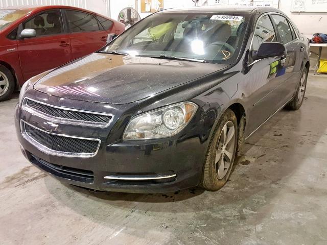 1G1ZC5E10BF105952 - 2011 CHEVROLET MALIBU 1LT შავი ფოტო 2