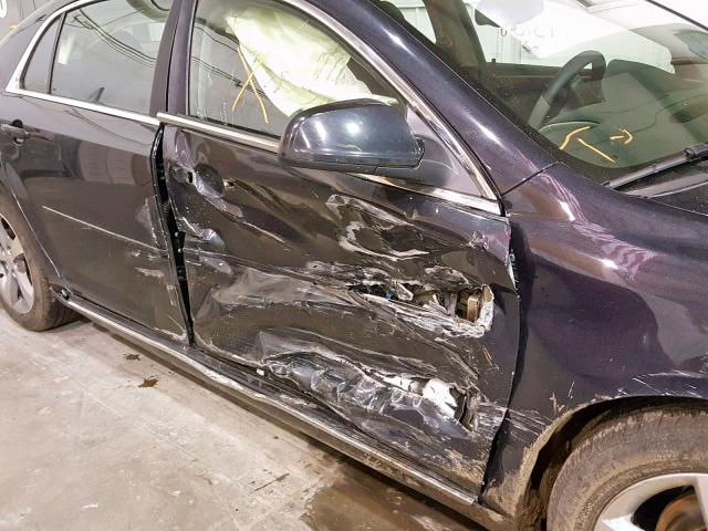 1G1ZC5E10BF105952 - 2011 CHEVROLET MALIBU 1LT შავი ფოტო 9