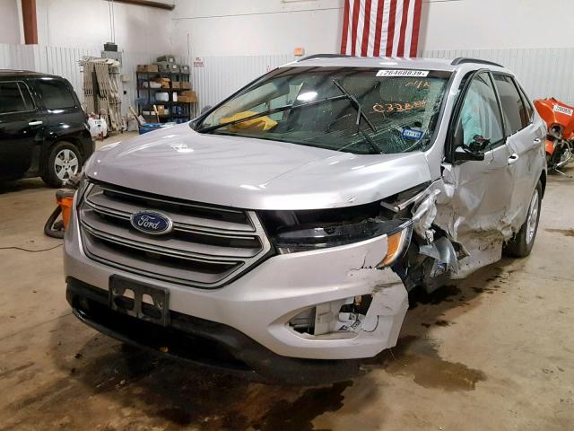 2FMTK3G80FBC32881 - 2015 FORD EDGE SE SILVER photo 2