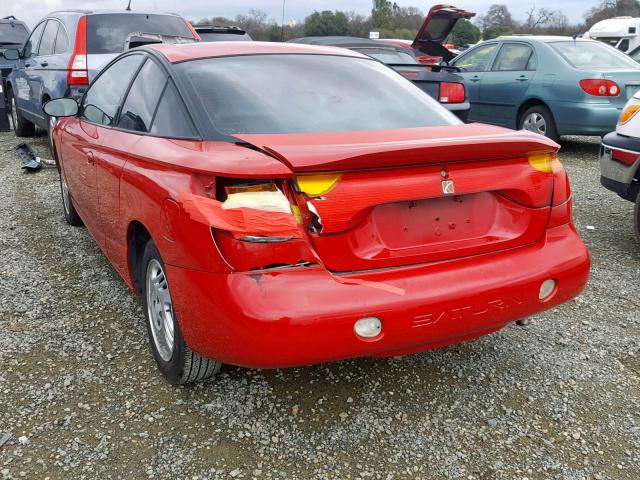 1G8ZR12771Z359057 - 2001 SATURN SC2 RED photo 3