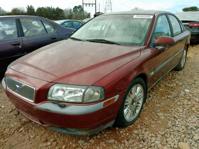 YV1TS90DXY1096766 - 2000 VOLVO S80 T6 TUR BURGUNDY photo 2