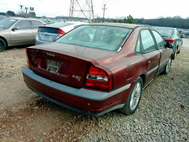 YV1TS90DXY1096766 - 2000 VOLVO S80 T6 TUR BURGUNDY photo 4