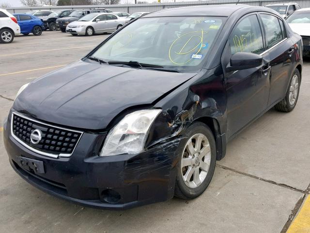 3N1AB61E18L758345 - 2008 NISSAN SENTRA 2.0 BLACK photo 2