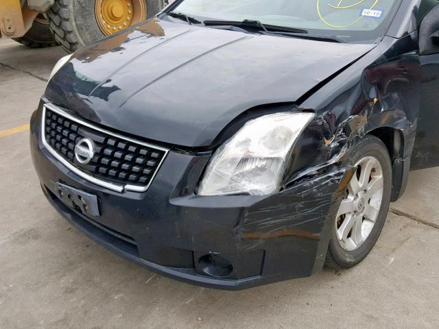 3N1AB61E18L758345 - 2008 NISSAN SENTRA 2.0 BLACK photo 9