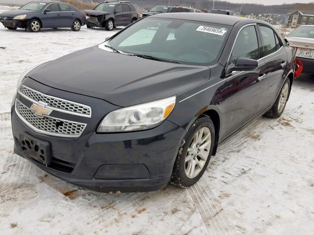 1G11D5RR1DF115676 - 2013 CHEVROLET MALIBU 1LT BLACK photo 2