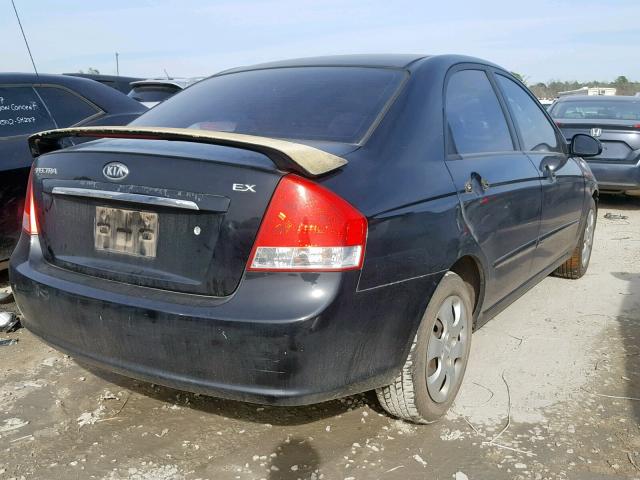 KNAFE121485536825 - 2008 KIA SPECTRA EX BLACK photo 4