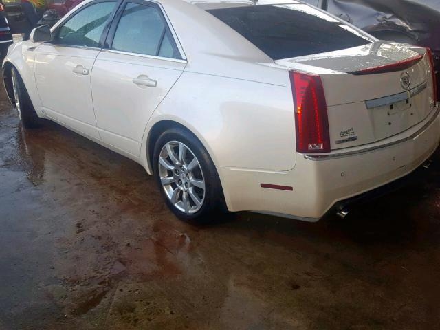 1G6DV57V980213125 - 2008 CADILLAC CTS HI FEA WHITE photo 3