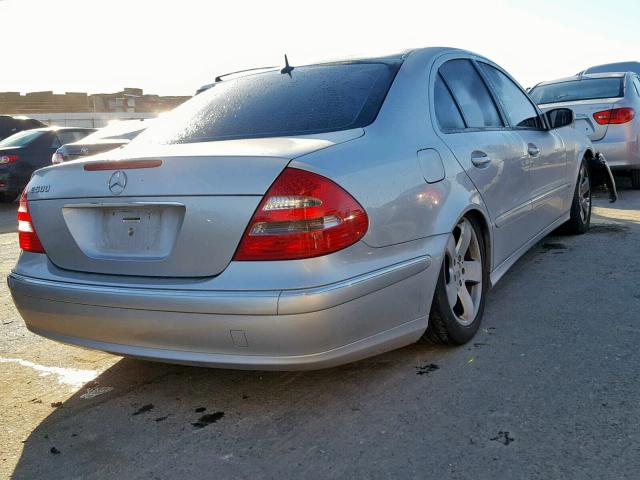 WDBUF70J13A151248 - 2003 MERCEDES-BENZ E 500 SILVER photo 4