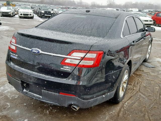 1FAHP2E86DG142395 - 2013 FORD TAURUS SEL BLACK photo 4