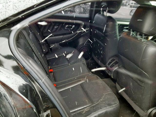 1FAHP2E86DG142395 - 2013 FORD TAURUS SEL BLACK photo 6