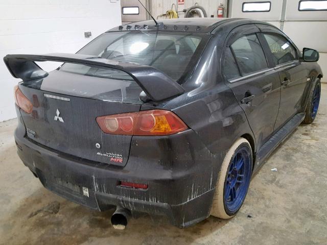 JA3AW56V68U051248 - 2008 MITSUBISHI LANCER EVO BLACK photo 4