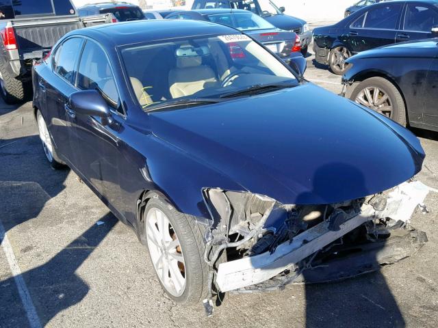 JTHBK262575045440 - 2007 LEXUS IS 250 BLUE photo 1