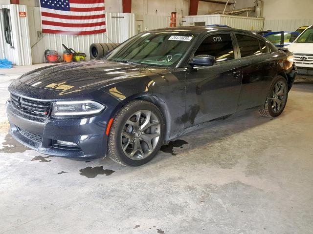 2C3CDXHG6HH575677 - 2017 DODGE CHARGER SX BLACK photo 2