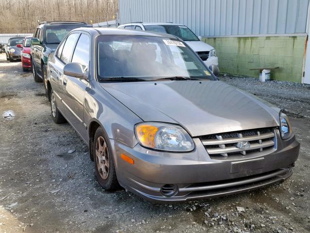 KMHCG45C05U616540 - 2005 HYUNDAI ACCENT GL GRAY photo 1