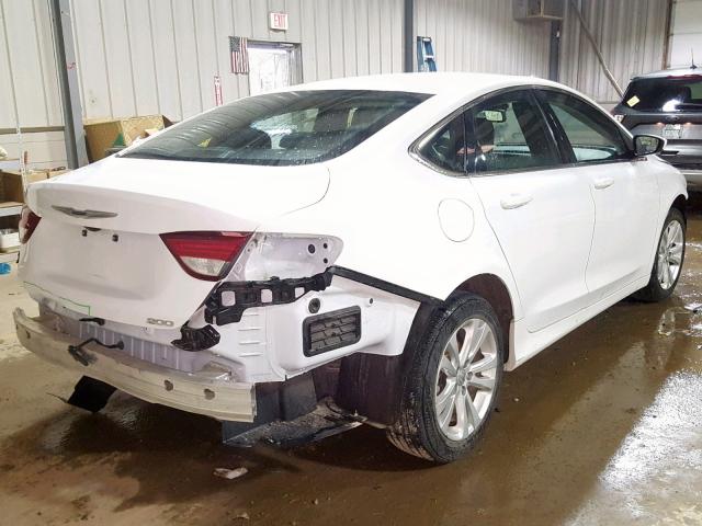 1C3CCCAB7GN108381 - 2016 CHRYSLER 200 LIMITE WHITE photo 4