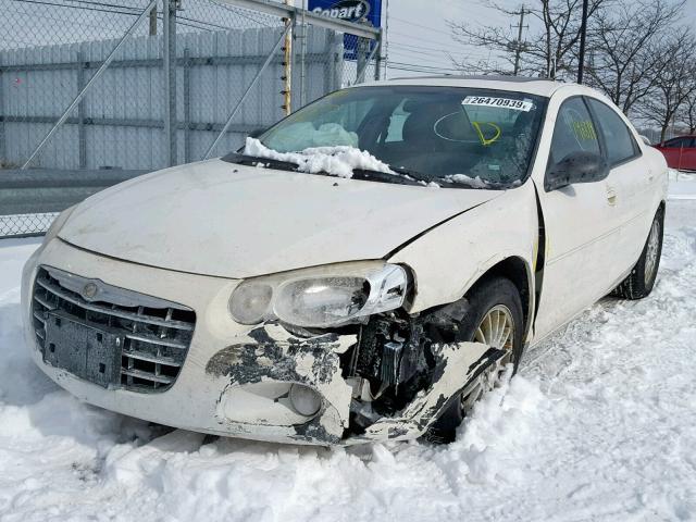 1C3EL46R14N182542 - 2004 CHRYSLER SEBRING LX WHITE photo 2