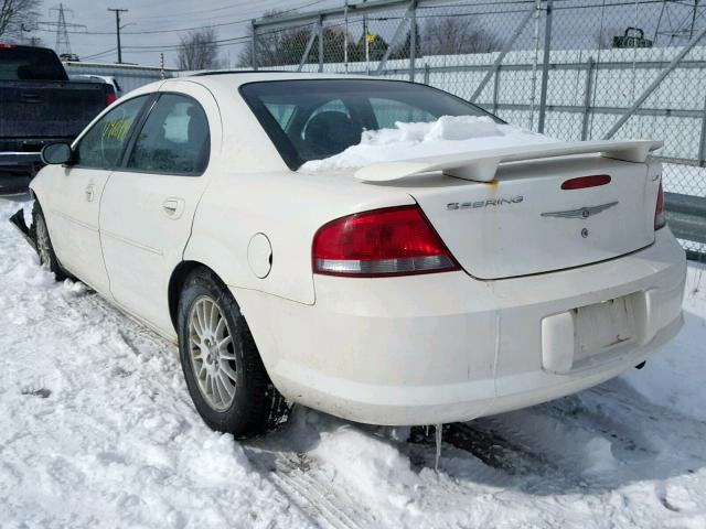 1C3EL46R14N182542 - 2004 CHRYSLER SEBRING LX WHITE photo 3