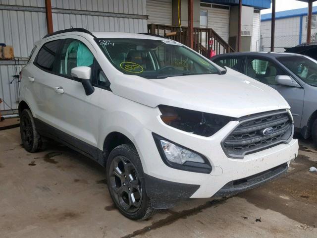 MAJ6P1CL3JC225651 - 2018 FORD ECOSPORT S WHITE photo 1