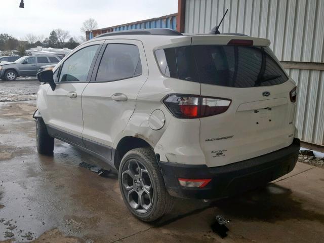 MAJ6P1CL3JC225651 - 2018 FORD ECOSPORT S WHITE photo 3