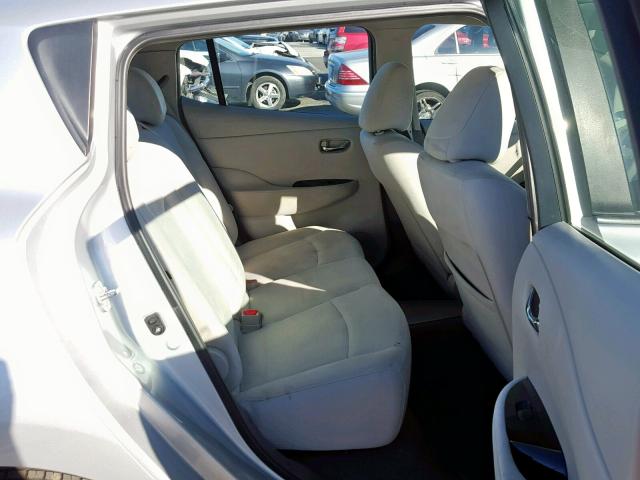 1N4AZ0CP5DC411844 - 2013 NISSAN LEAF S SILVER photo 6