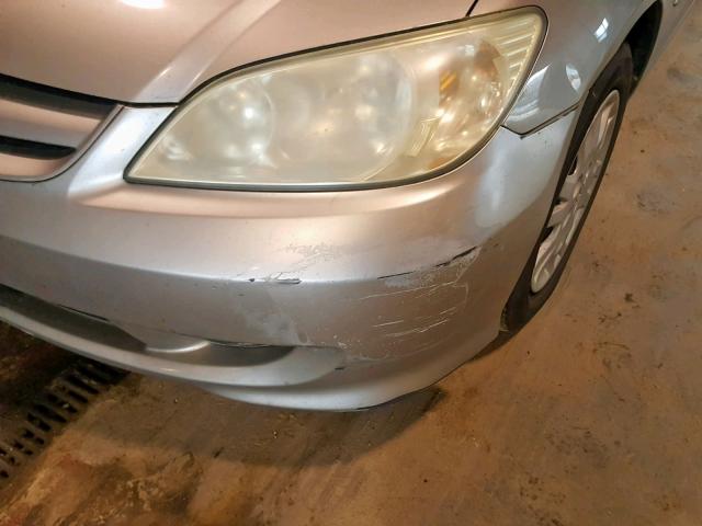 2HGES16554H561421 - 2004 HONDA CIVIC LX CREAM photo 9