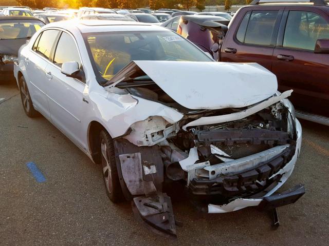 1G1ZF57569F209668 - 2009 CHEVROLET MALIBU HYB WHITE photo 1