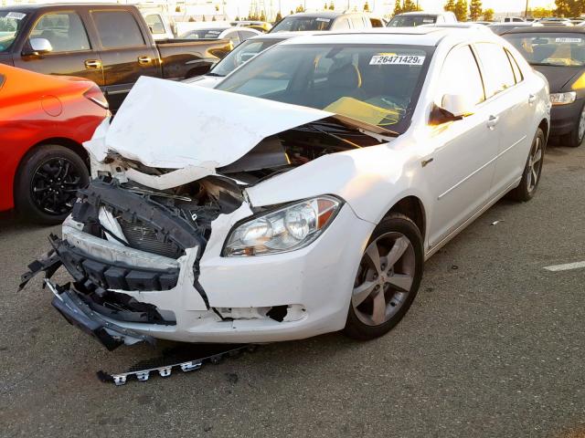 1G1ZF57569F209668 - 2009 CHEVROLET MALIBU HYB WHITE photo 2