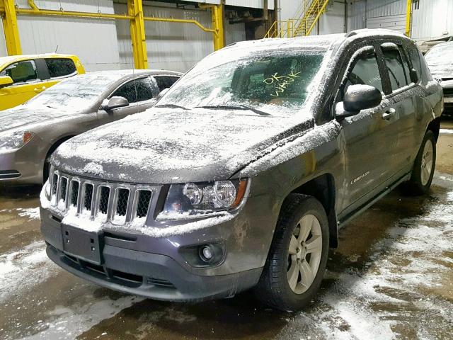 1C4NJDBB8ED828709 - 2014 JEEP COMPASS SP ნაცრისფერი ფოტო 2