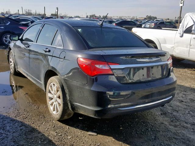 1C3CCBBB6DN542585 - 2013 CHRYSLER 200 TOURIN BLACK photo 3