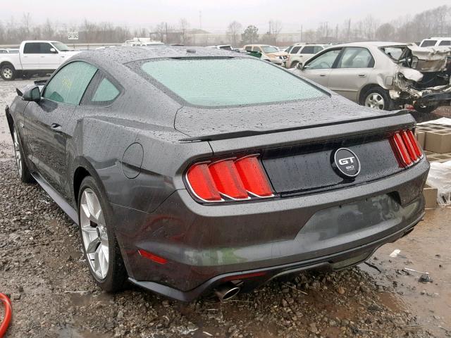 1FA6P8CF7F5361165 - 2015 FORD MUSTANG GT GRAY photo 3