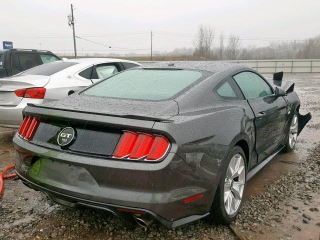 1FA6P8CF7F5361165 - 2015 FORD MUSTANG GT GRAY photo 4