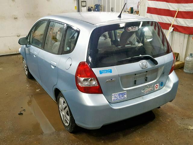 JHMGD38407S015588 - 2007 HONDA FIT SILVER photo 3