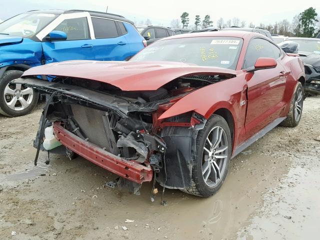 1FA6P8CF8G5310162 - 2016 FORD MUSTANG GT RED photo 2