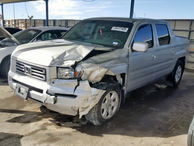 2HJYK16497H521992 - 2007 HONDA RIDGELINE SILVER photo 2