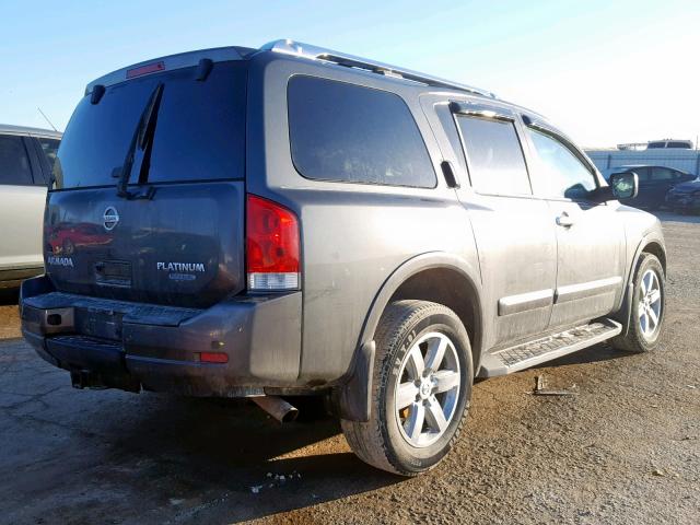 5N1BA0NEXAN621708 - 2010 NISSAN ARMADA PLA GRAY photo 4