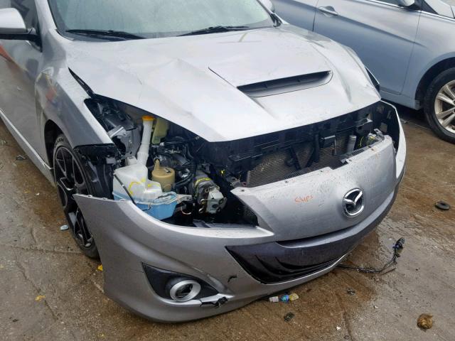 JM1BL1L33C1555440 - 2012 MAZDA SPEED 3 SILVER photo 9