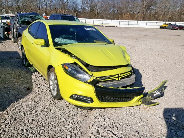 1C3CDFBA2DD182457 - 2013 DODGE DART SXT GREEN photo 1