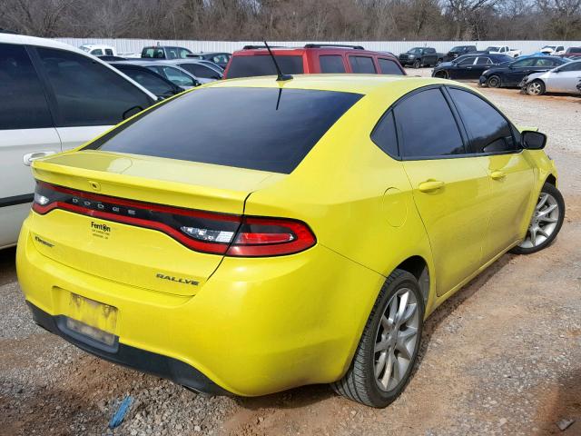 1C3CDFBA2DD182457 - 2013 DODGE DART SXT GREEN photo 4