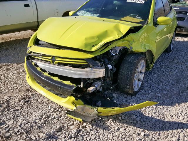 1C3CDFBA2DD182457 - 2013 DODGE DART SXT GREEN photo 9