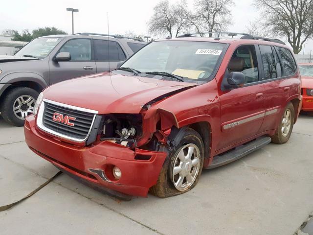 1GKDS13S142329352 - 2004 GMC ENVOY RED photo 2