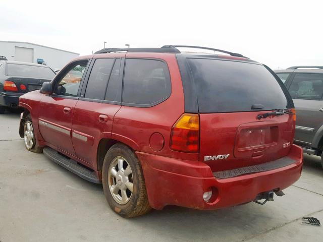 1GKDS13S142329352 - 2004 GMC ENVOY RED photo 3