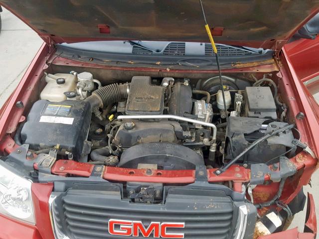 1GKDS13S142329352 - 2004 GMC ENVOY RED photo 7