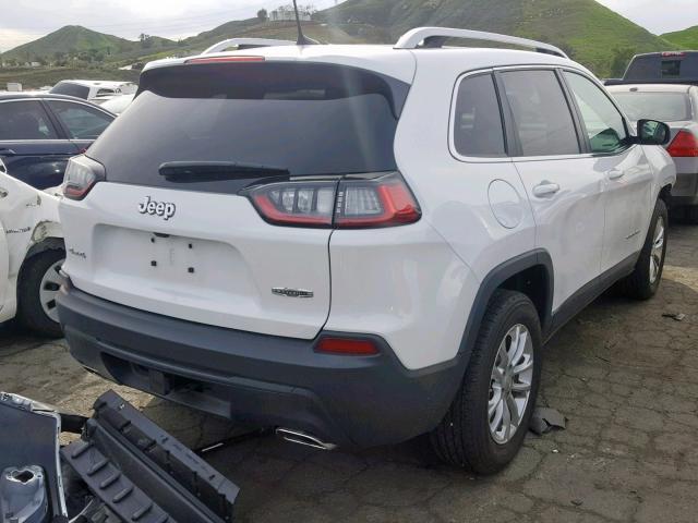 1C4PJMCXXKD121528 - 2019 JEEP CHEROKEE L WHITE photo 4