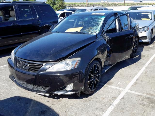 JTHBK262072044486 - 2007 LEXUS IS 250 BLACK photo 2