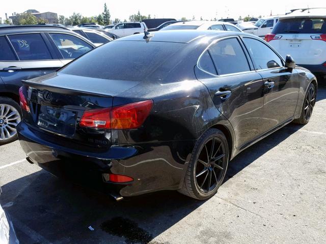 JTHBK262072044486 - 2007 LEXUS IS 250 BLACK photo 4