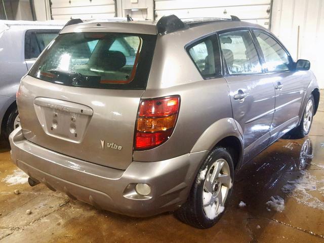 5Y2SL62854Z437824 - 2004 PONTIAC VIBE GRAY photo 4