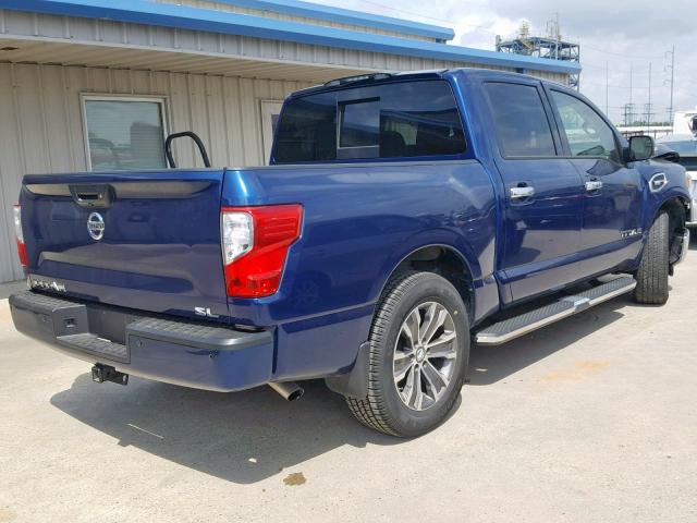 1N6AA1E64HN571880 - 2017 NISSAN TITAN SV BLUE photo 4