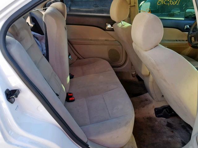 3FAFP06Z46R214354 - 2006 FORD FUSION S WHITE photo 6